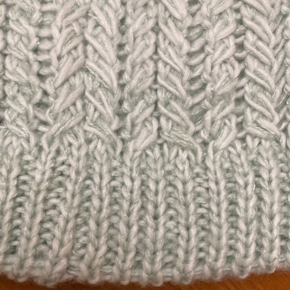 Ruggine Cozy Knit Beanie in Mint - Picture 2 of 3
